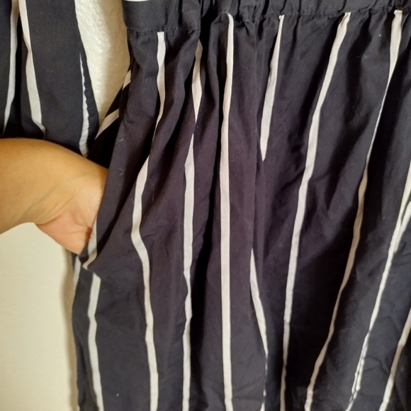 J. Crew Cinched-waist cotton poplin midi dress in stripe sz S - Picture 8 of 11